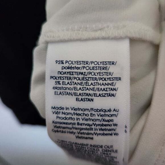 Chaps Womens Colorblock Midi Fitted Cap Sleeve Lined Dress Size Medium - Picture 5 of 6